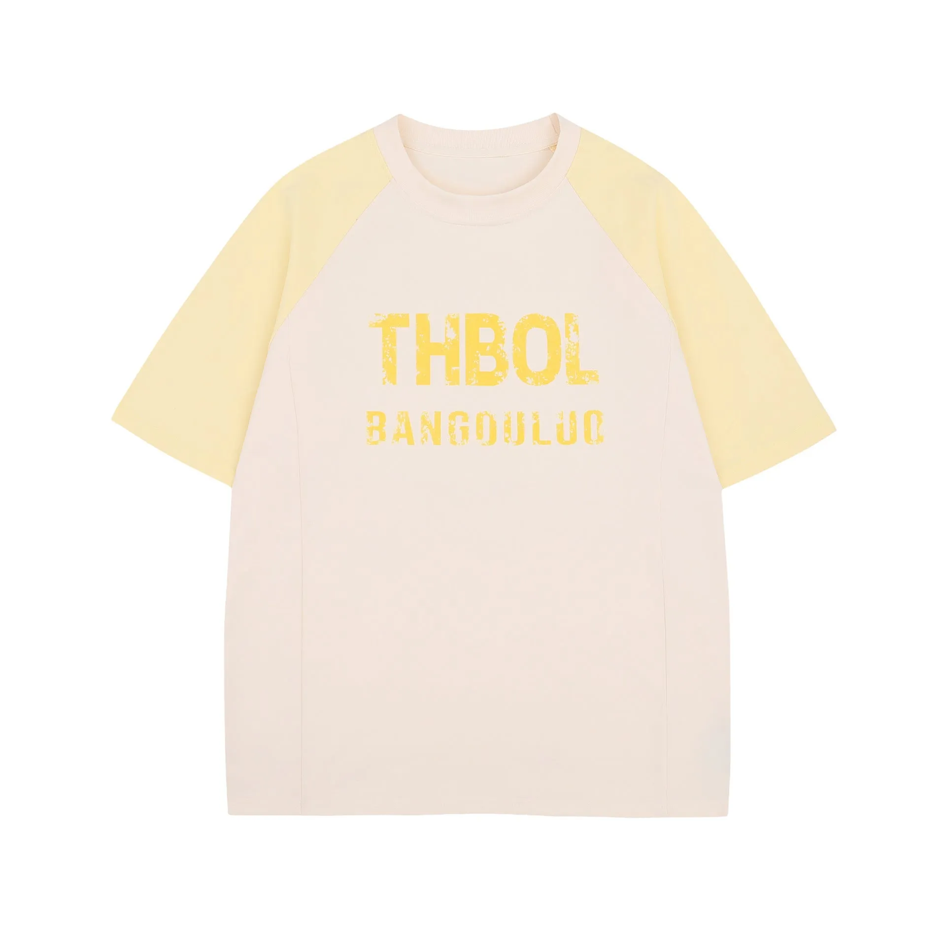 2025 1035 2025n street 2025 summer men's and women's splicing high-end men's letter pattern design short-sleeved T-shirt