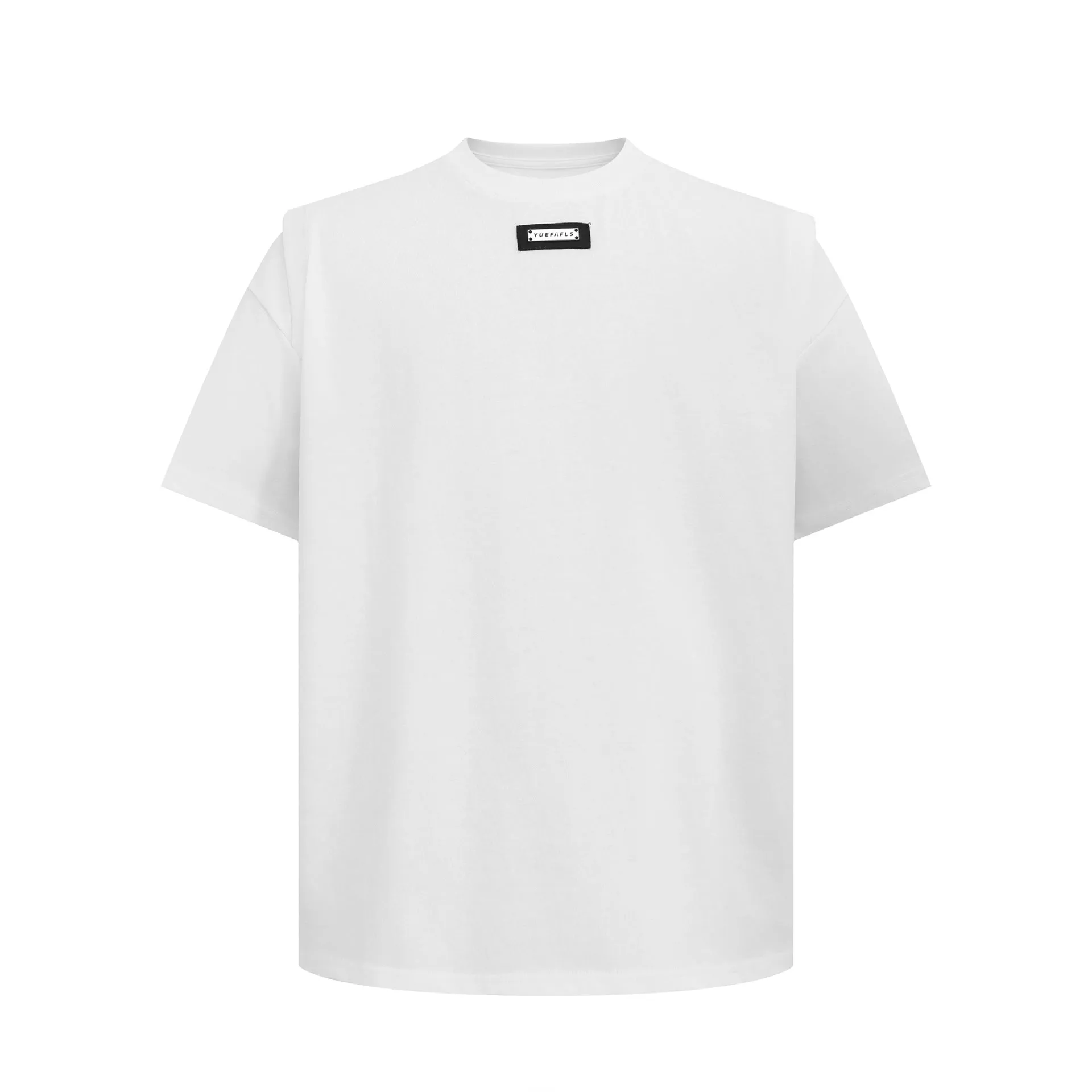 2025 12051 2025n street 2025 summer men's and women's simple high-end metal buckle design men's loose short-sleeved T-shirt