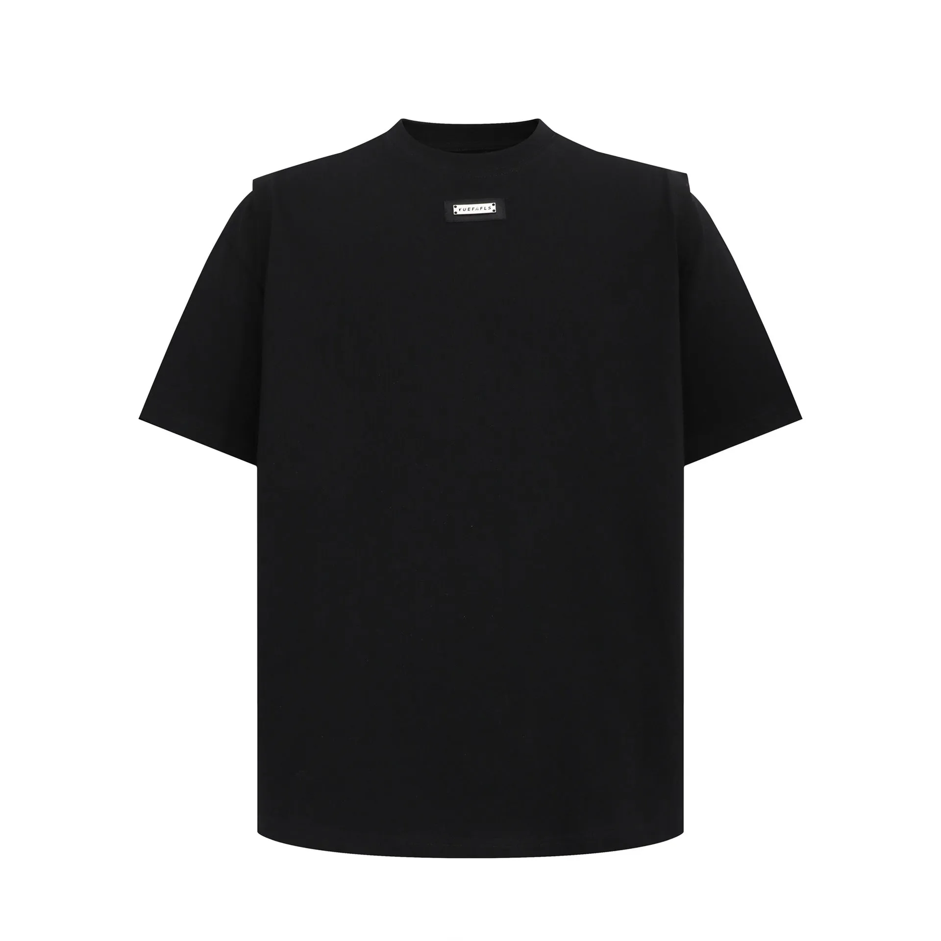 2025 12051 2025n street 2025 summer men's and women's simple high-end metal buckle design men's loose short-sleeved T-shirt