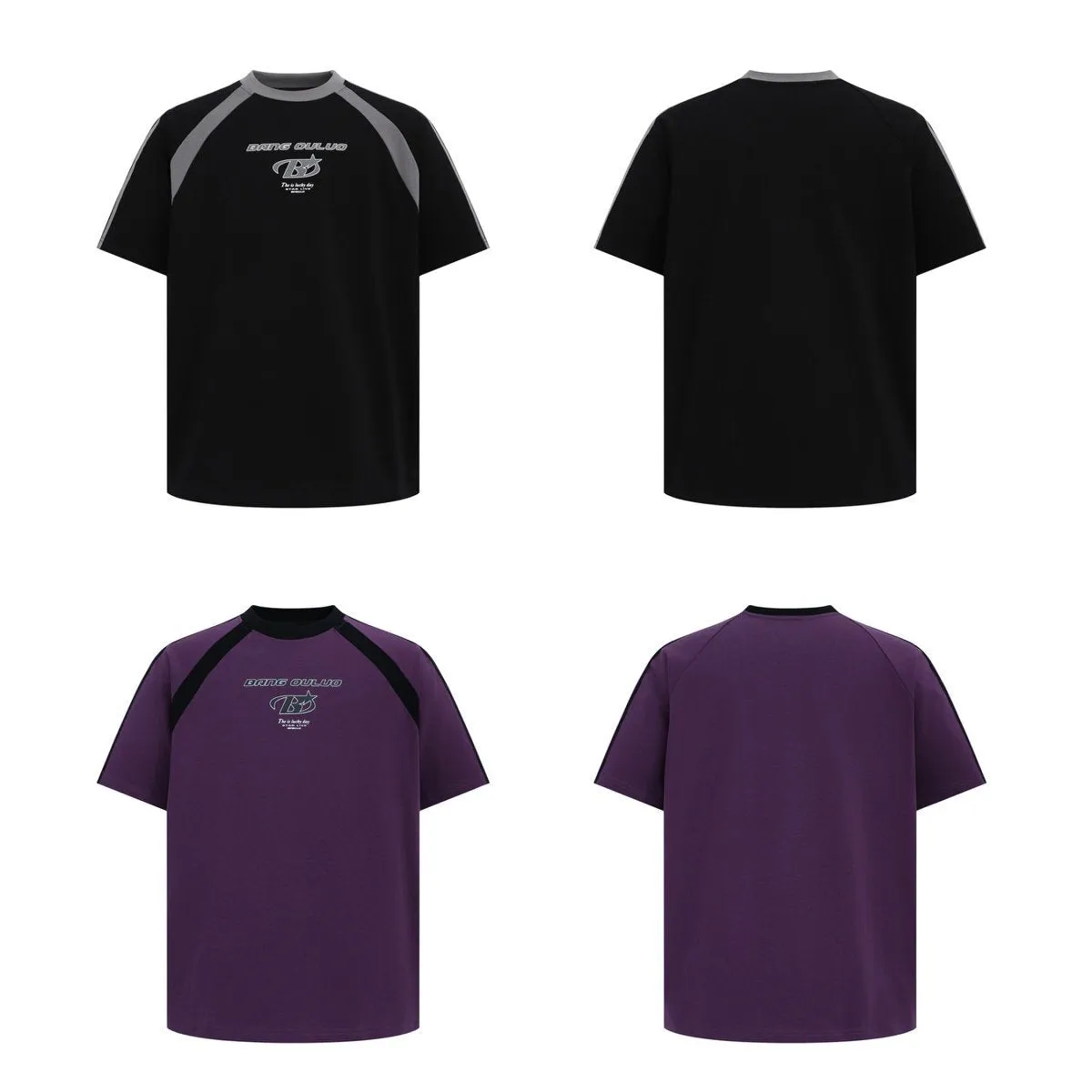 2025 1221 2025n Street 2025 Summer Men's and Women's Deconstruction Premium Splicing Loose Design Men's Short Sleeve T-Shirt