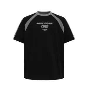 2025 1221 2025n Street 2025 Summer Men's and Women's Deconstruction Premium Splicing Loose Design Men's Short Sleeve T-Shirt