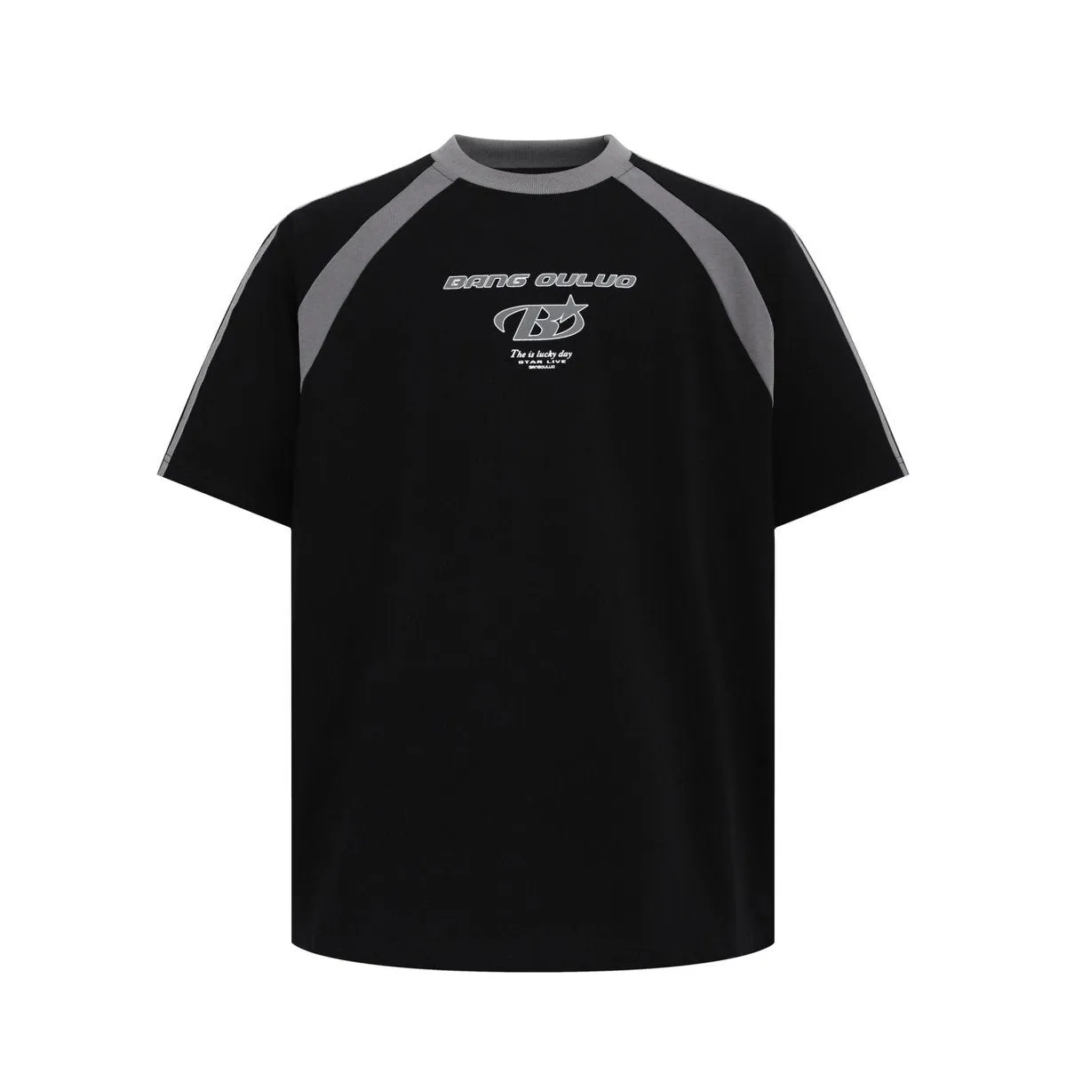2025 1221 2025n Street 2025 Summer Men's and Women's Deconstruction Premium Splicing Loose Design Men's Short Sleeve T-Shirt