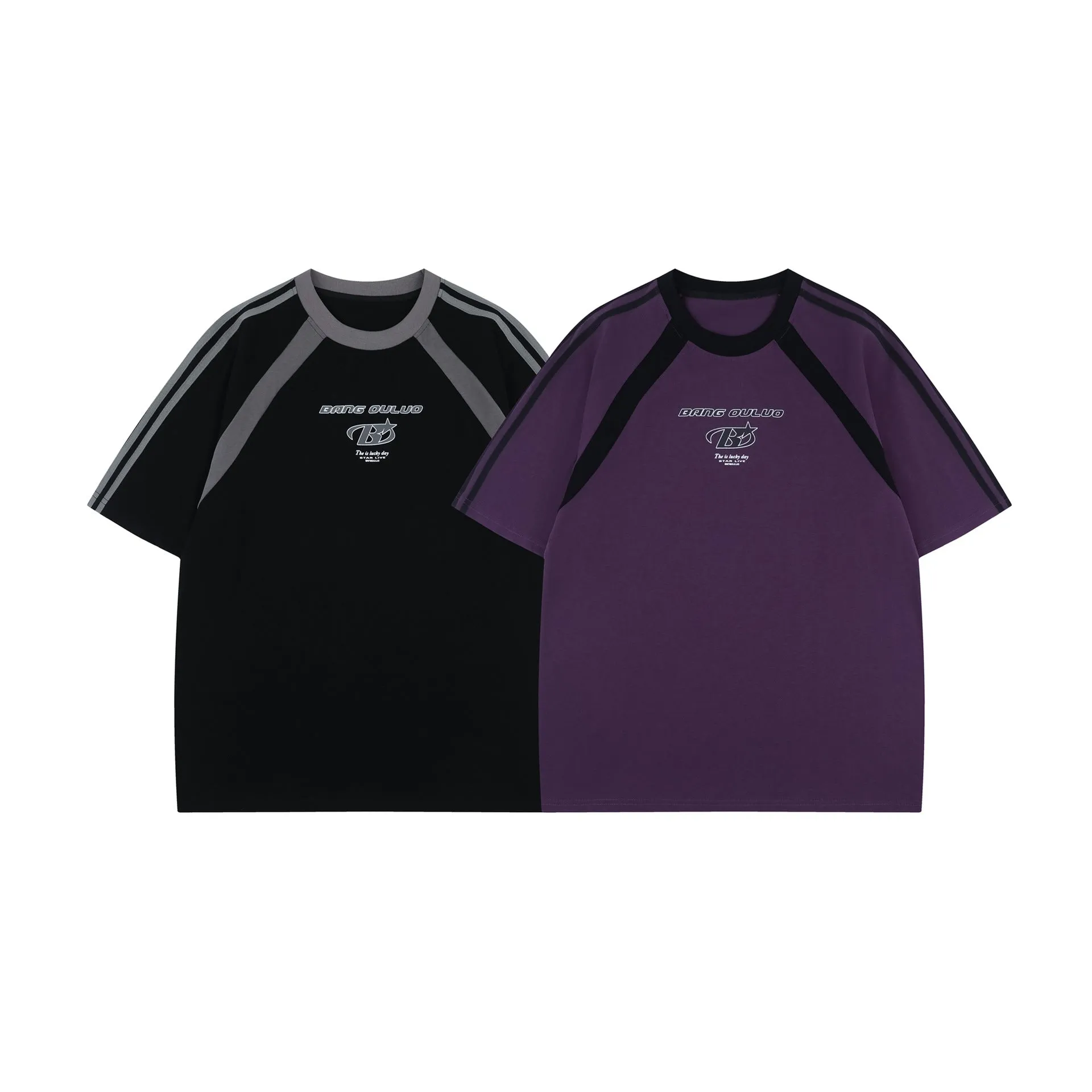 2025 1221 2025n Street 2025 Summer Men's and Women's Deconstruction Premium Splicing Loose Design Men's Short Sleeve T-Shirt
