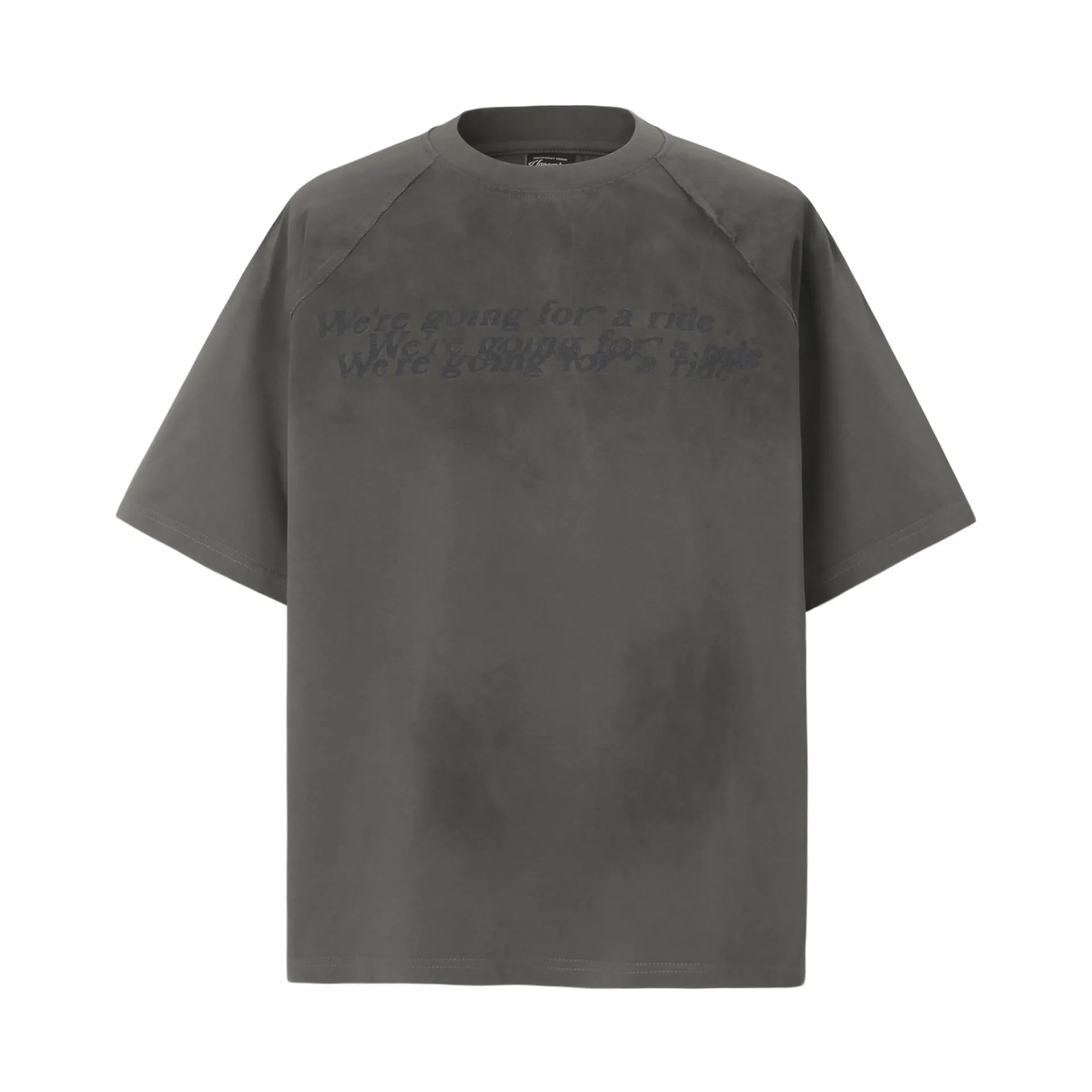 2025 8570 2025n Street 2025 Summer Letter Design Men's Loose Tie-Dyeing Premium Sense Neutral Short Sleeve T-Shirt