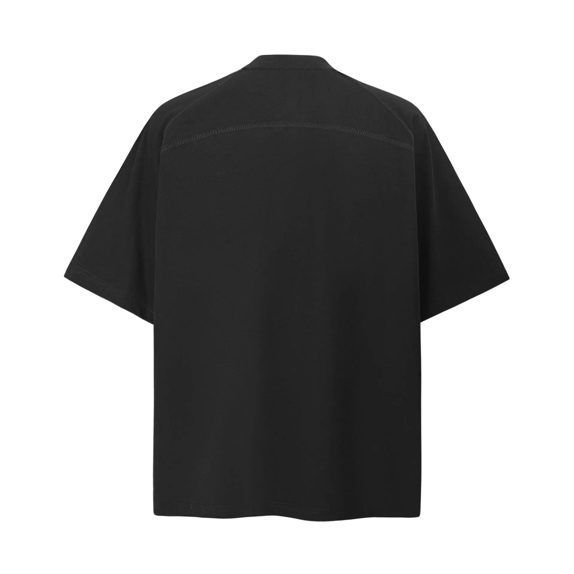 2025 9653 2025n 2025 Summer Neutral Premium Solid Color Retro Deconstruction Design Men's Premium Short Sleeve T-Shirt