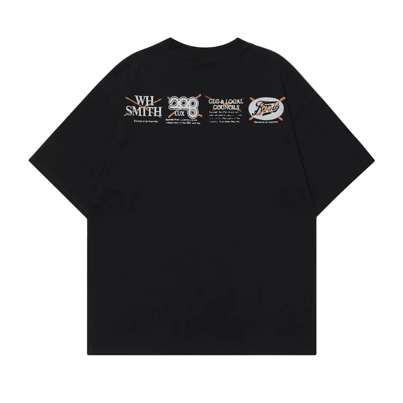 2025 T1006 2025n street tide 2025 summer men's and women's street retro elements portrait design men's loose short-sleeved T-shirt