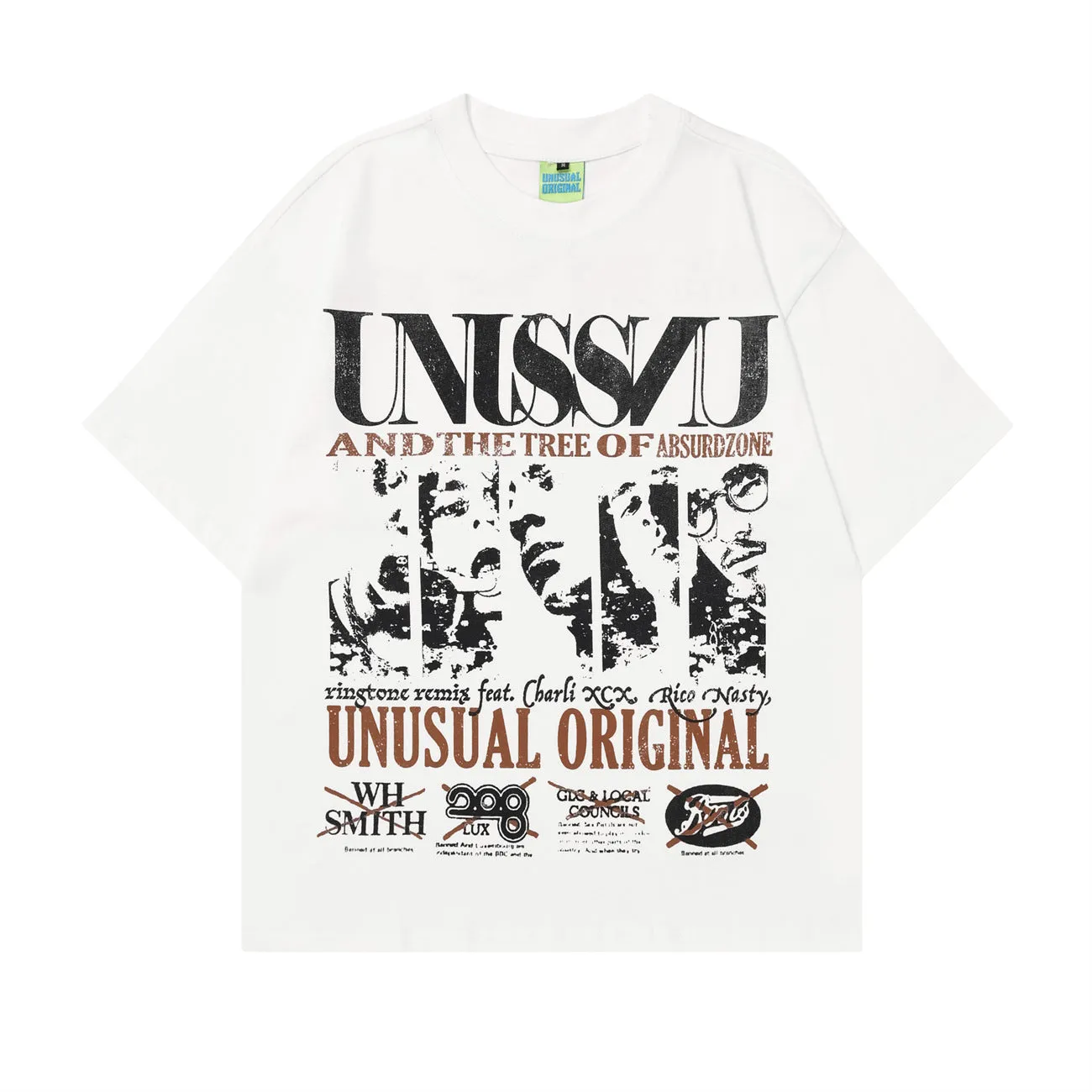 2025 T1006 2025n street tide 2025 summer men's and women's street retro elements portrait design men's loose short-sleeved T-shirt