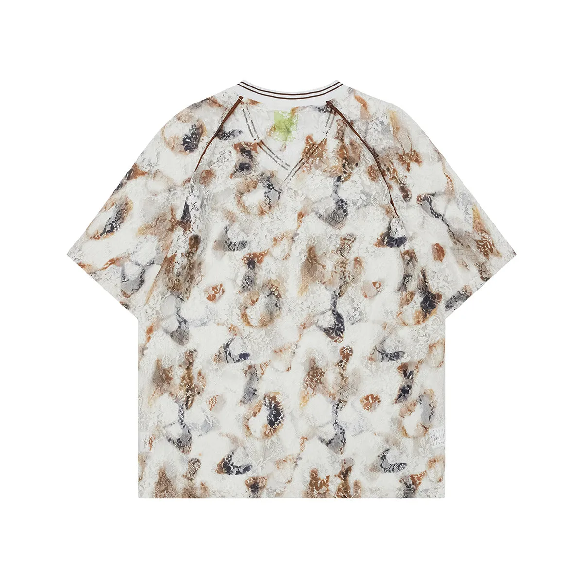 2025 T1043 2025n Street Tide 2025 Summer Couple Marble Element Logo Design Men's Loose Short Sleeve T-Shirt