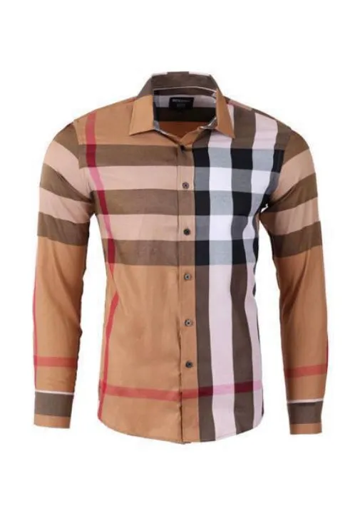 Camel Berry Print Long Sleeve Shirt