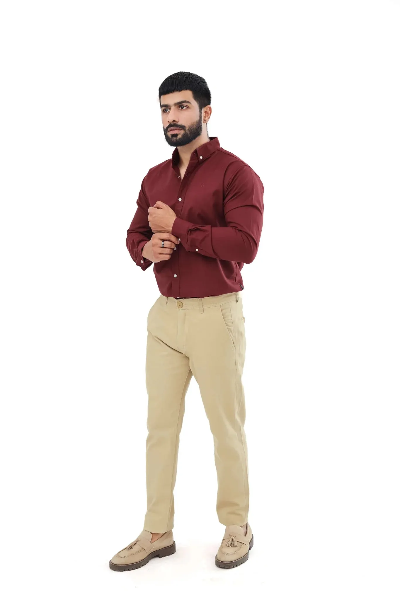 Camel brown cotton pant