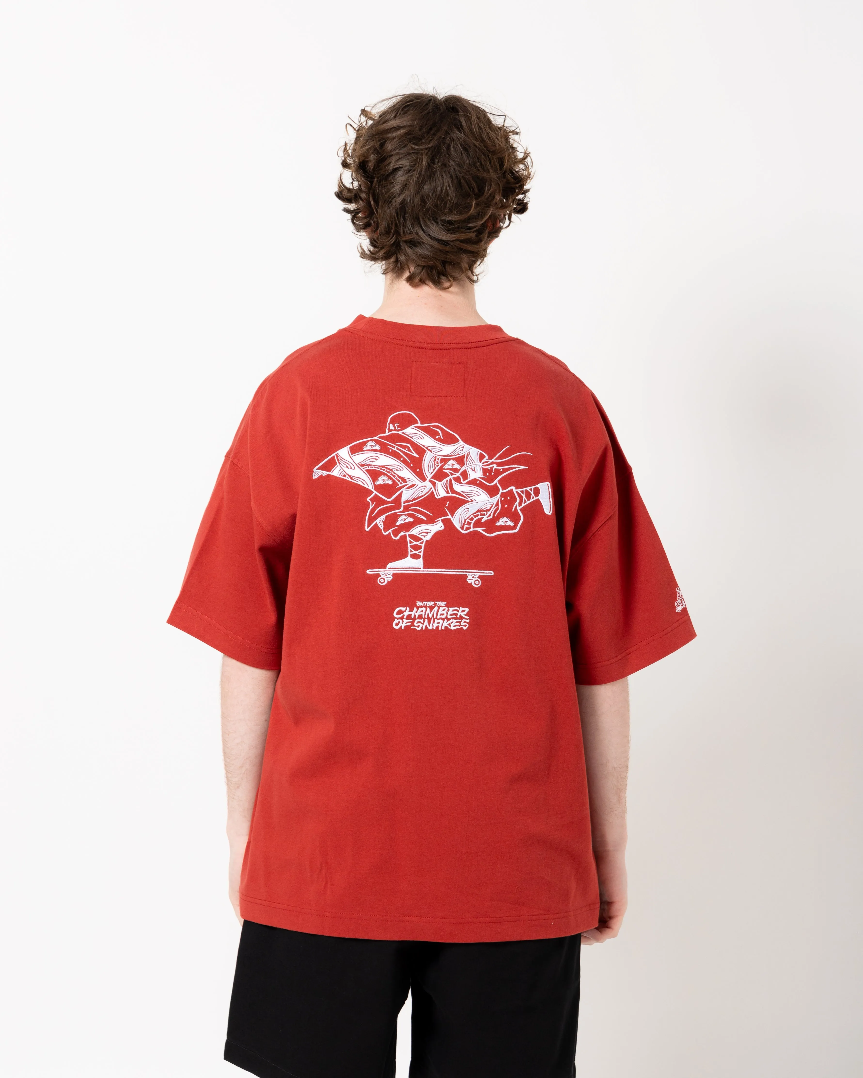 Crossover x Temple of Skate 'The Push' Tee | Maroon