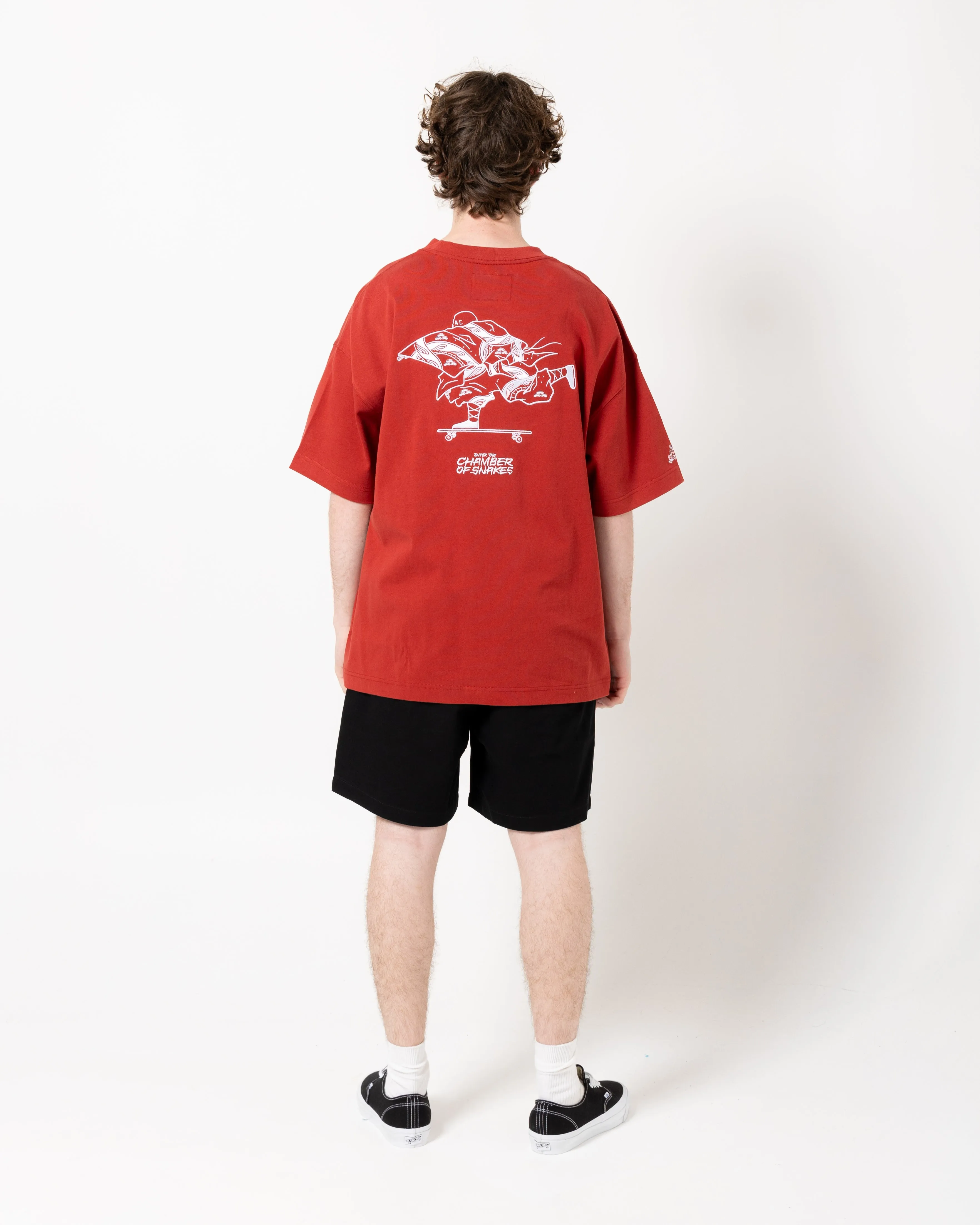 Crossover x Temple of Skate 'The Push' Tee | Maroon