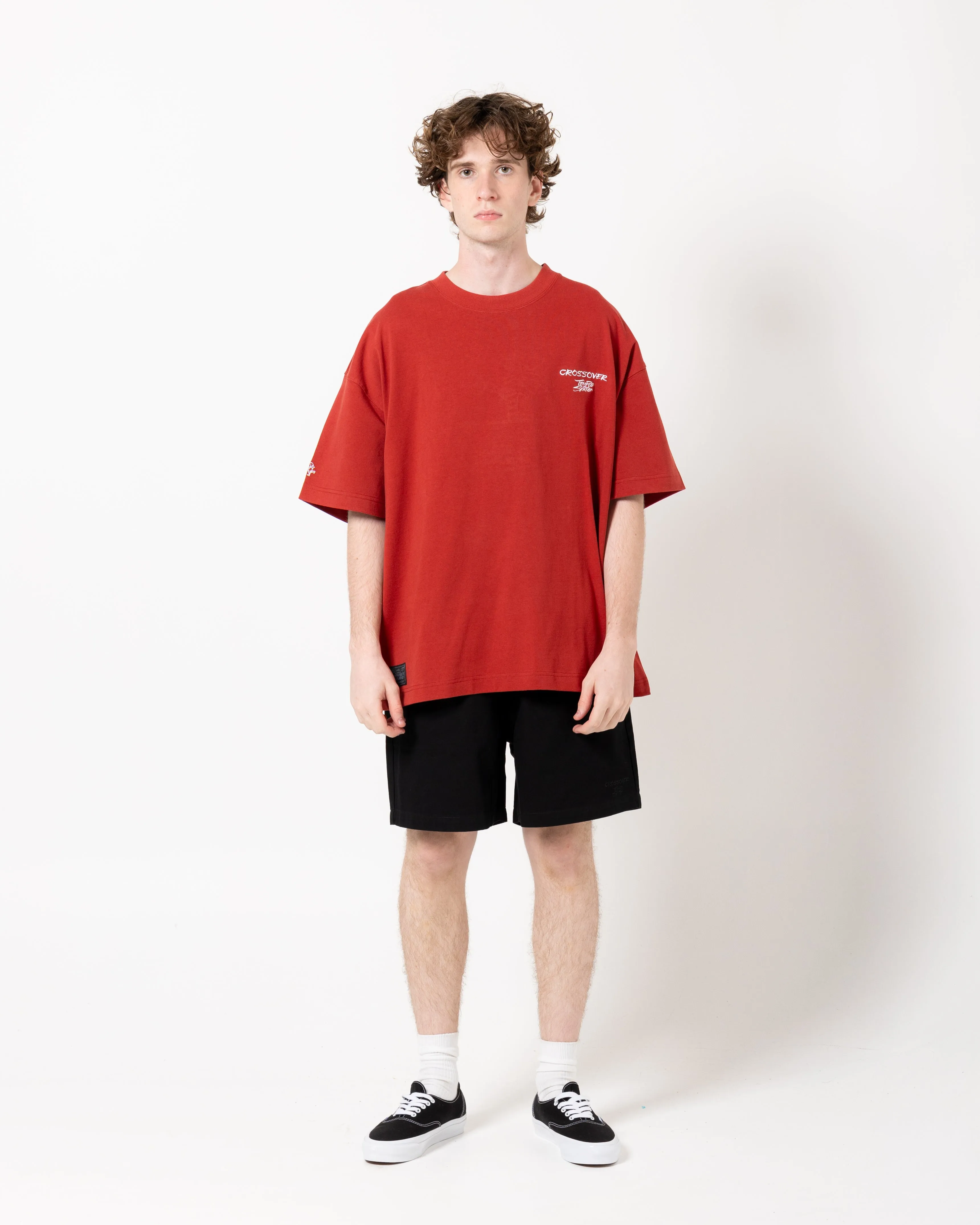 Crossover x Temple of Skate 'The Push' Tee | Maroon