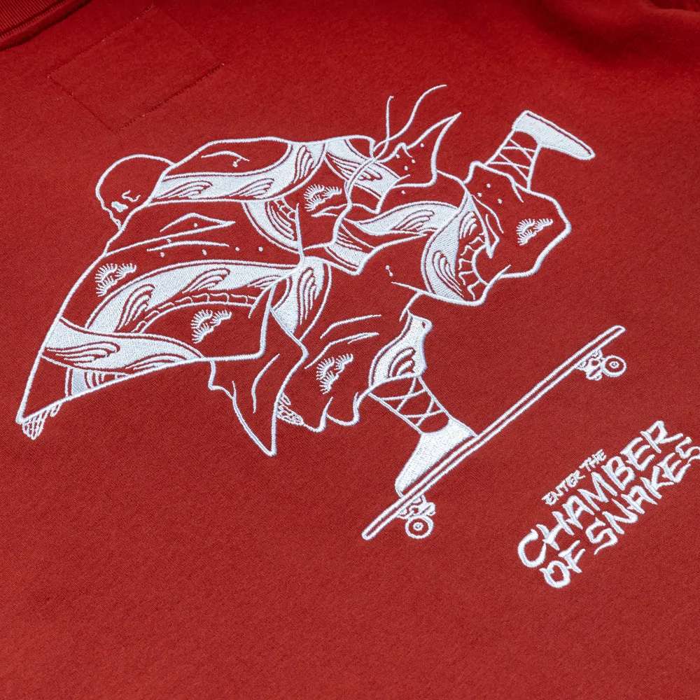 Crossover x Temple of Skate 'The Push' Tee | Maroon