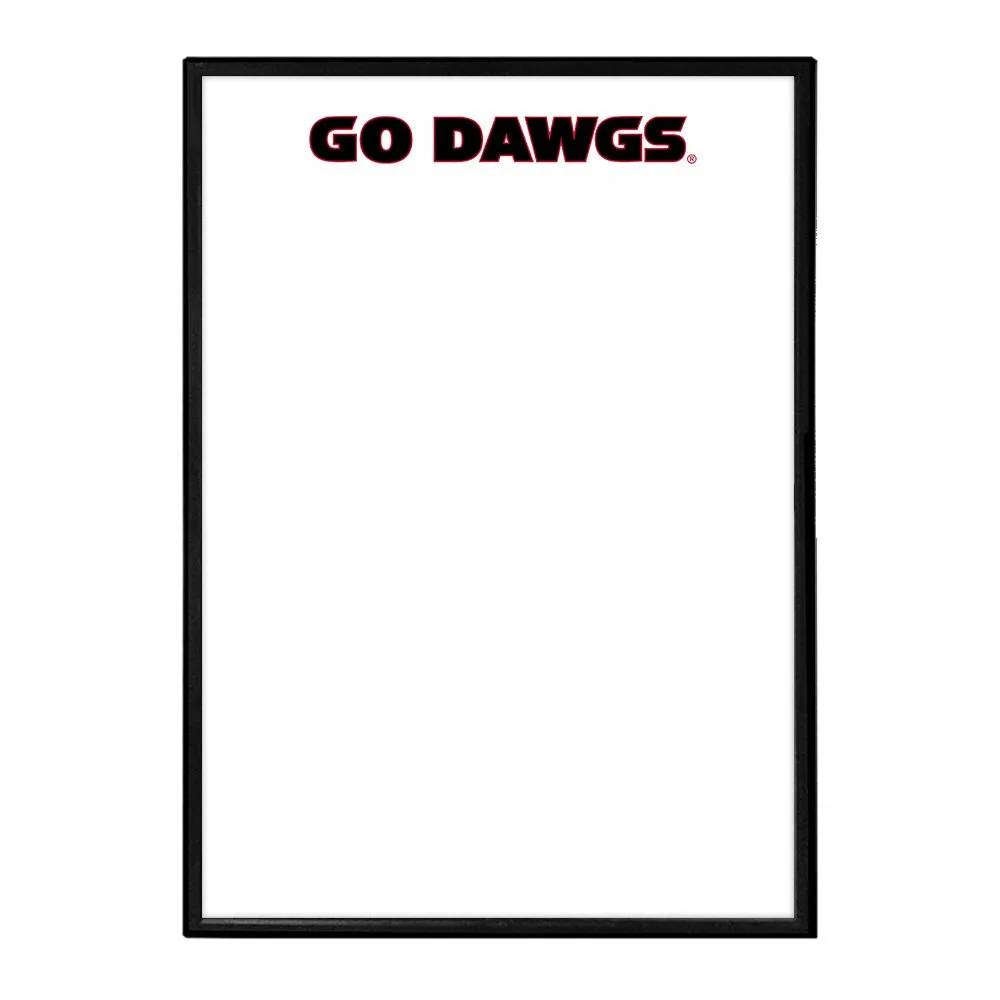 Georgia Bulldogs: Go Dawgs - Framed Dry Erase Board