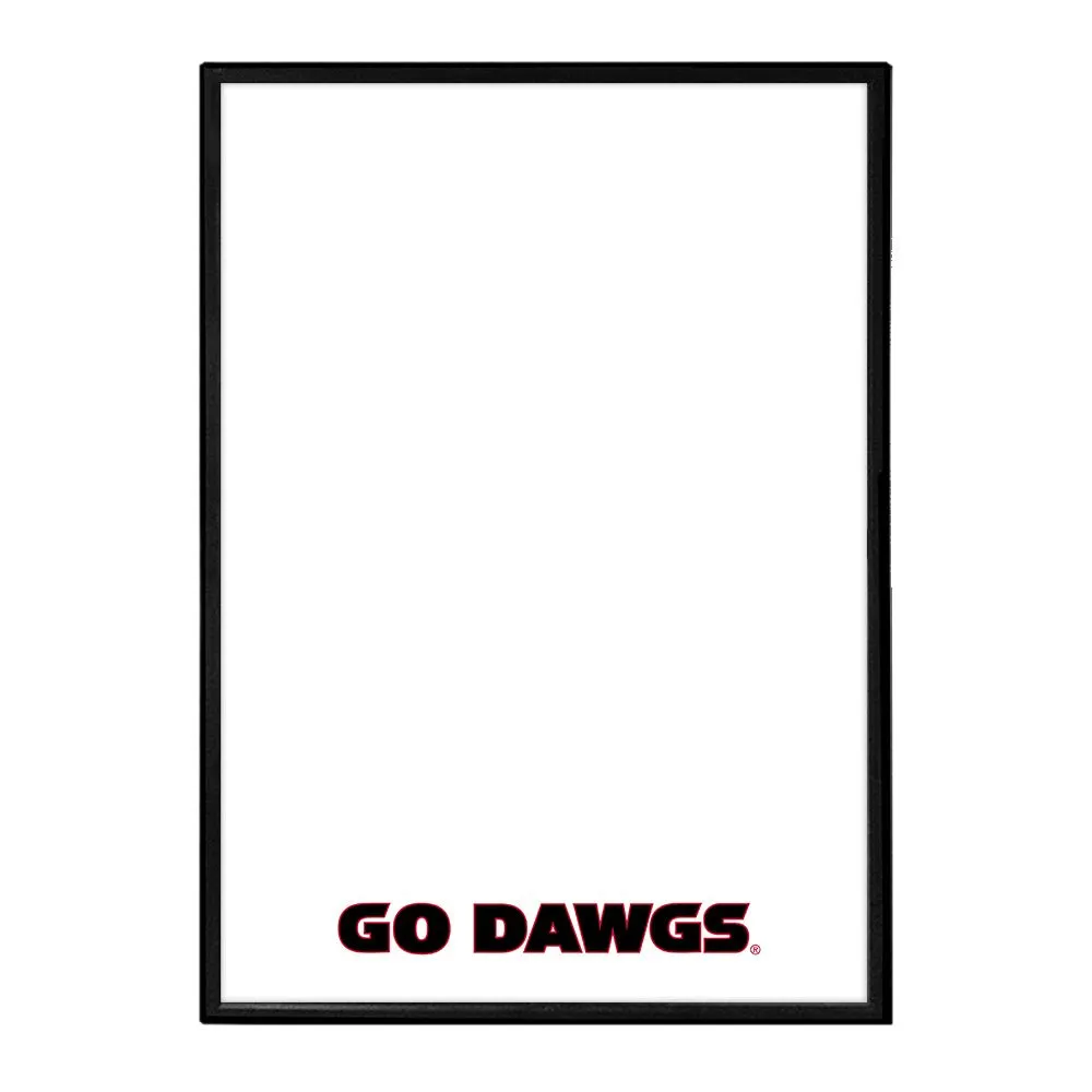 Georgia Bulldogs: Go Dawgs - Framed Dry Erase Board