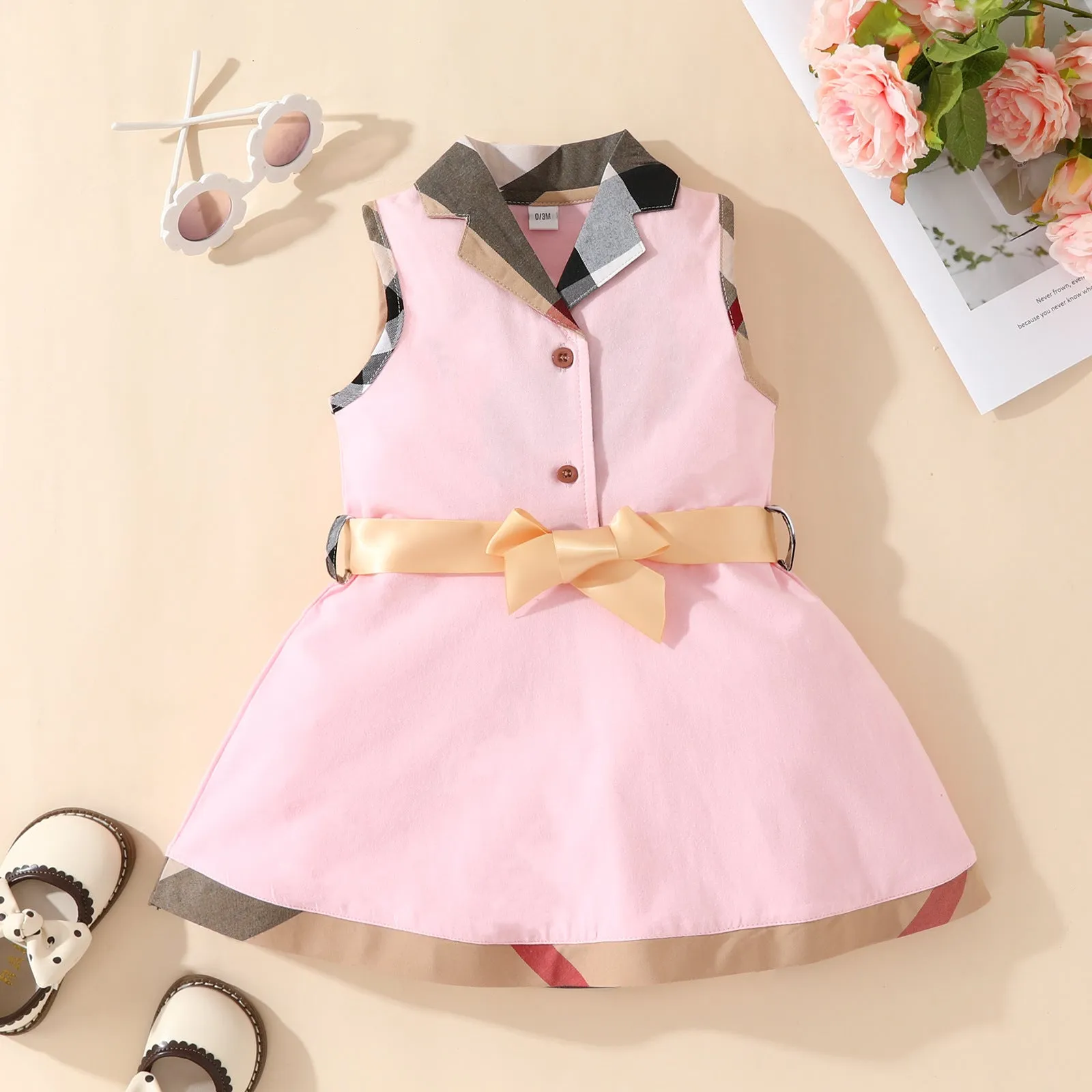 Girls' Dress Children's Summer Clothing Clothes for Babies Newborn Dress Baby Sleeveless Princess Dress Baby Clothes