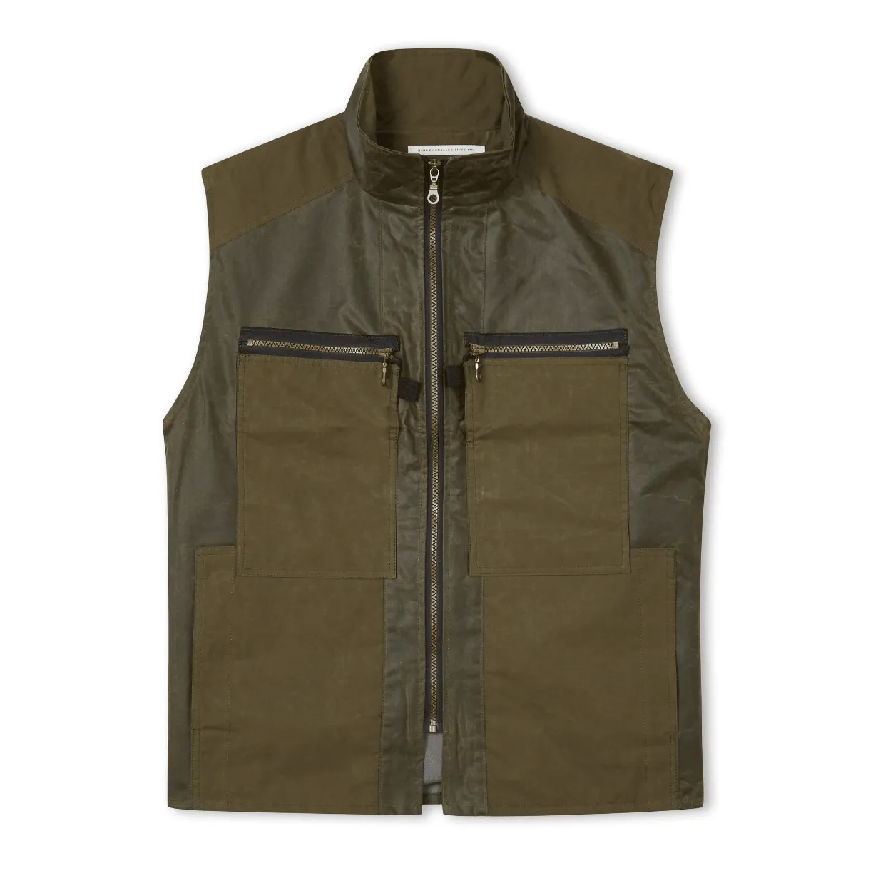 Gun Hill by Peregrine Men's Cotham gilet Olive