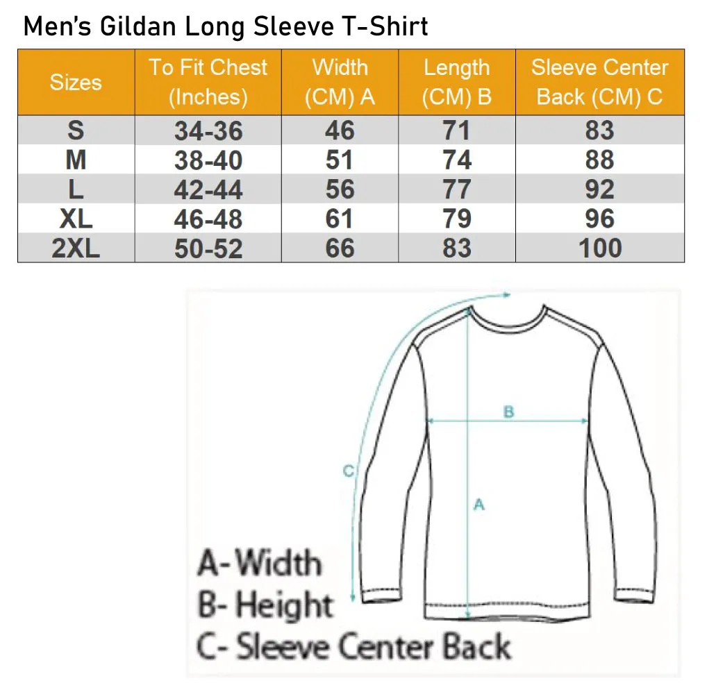 Hedgehog Living on the Hedge Funny Surfing Mens Long Sleeve T-Shirt