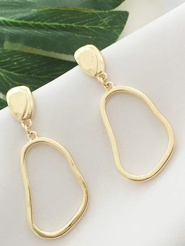 Hollow Oval Earrings Simple Earrings