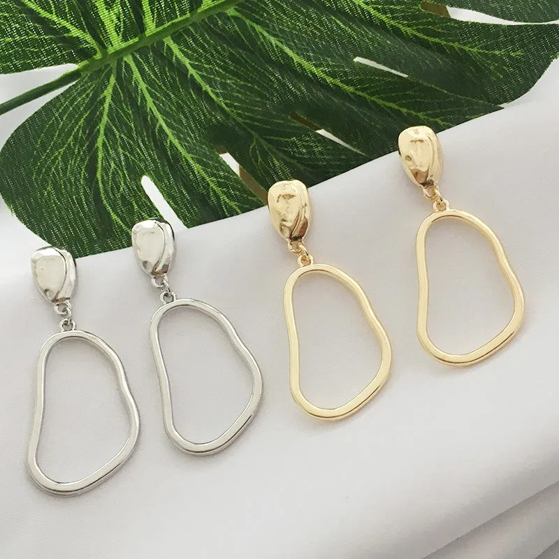 Hollow Oval Earrings Simple Earrings