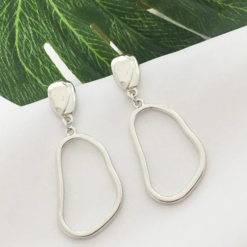 Hollow Oval Earrings Simple Earrings