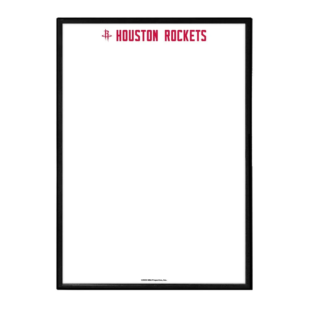 Houston Rockets: Framed Dry Erase Wall Sign