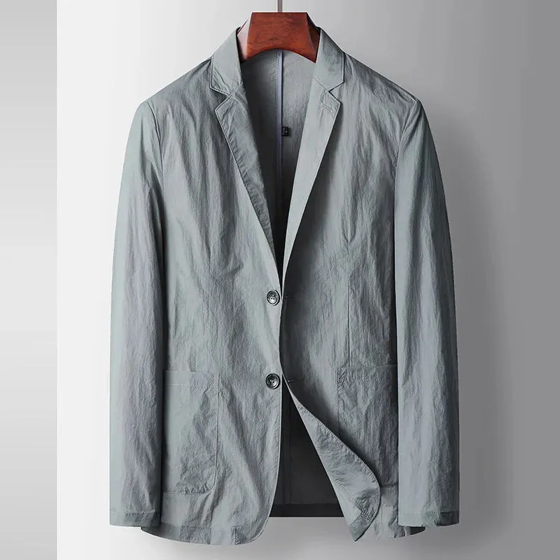 Hugo-Men's Black Slim Fit Blazer-Lightweight Business Casual Jacket