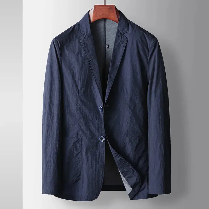 Hugo-Men's Black Slim Fit Blazer-Lightweight Business Casual Jacket