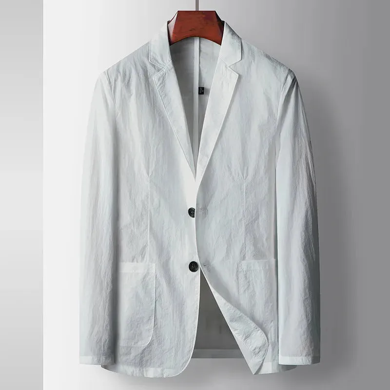 Hugo-Men's Black Slim Fit Blazer-Lightweight Business Casual Jacket
