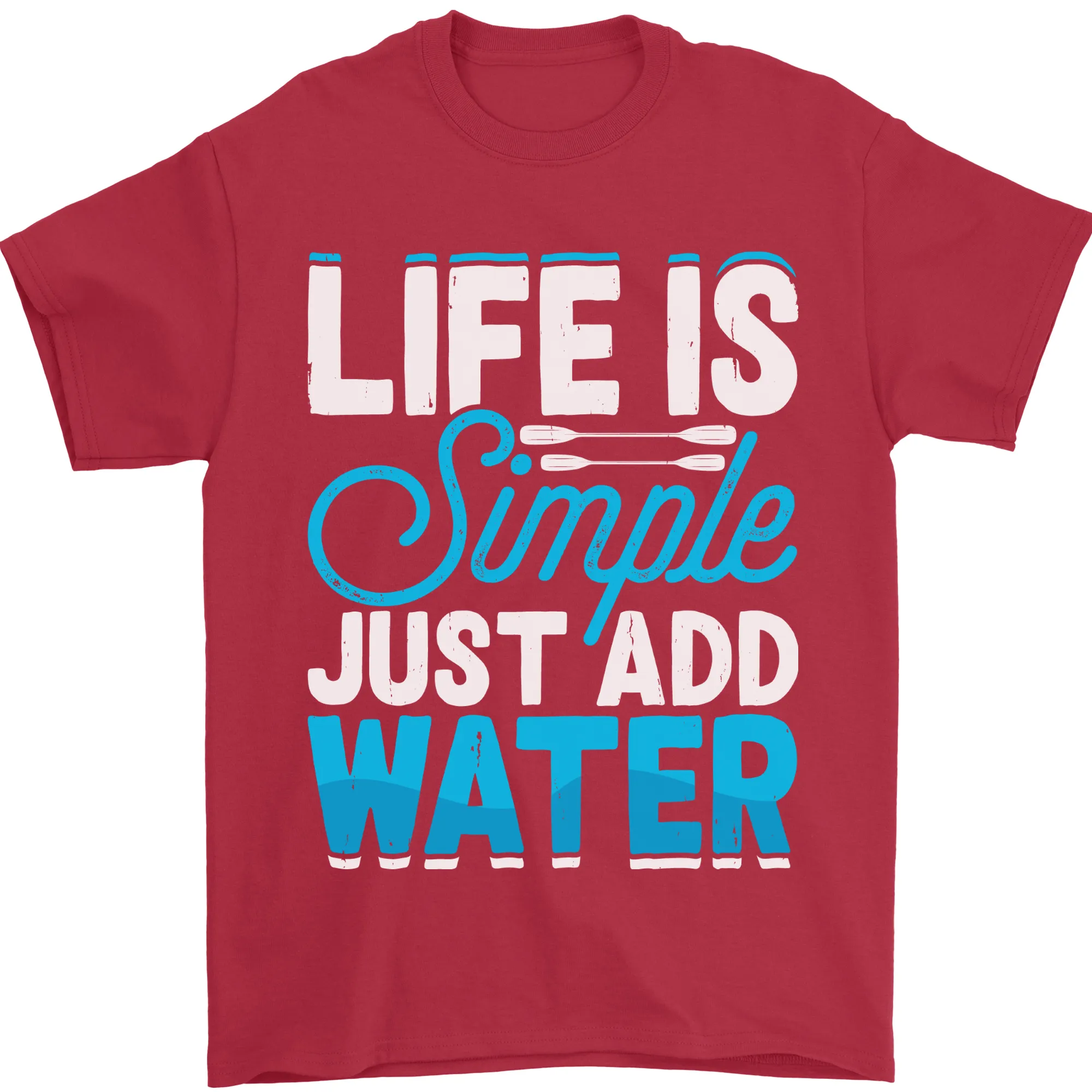 Kayak Sailing Skiing Fishing Surfing Scuba Diving Mens T-Shirt 100% Cotton