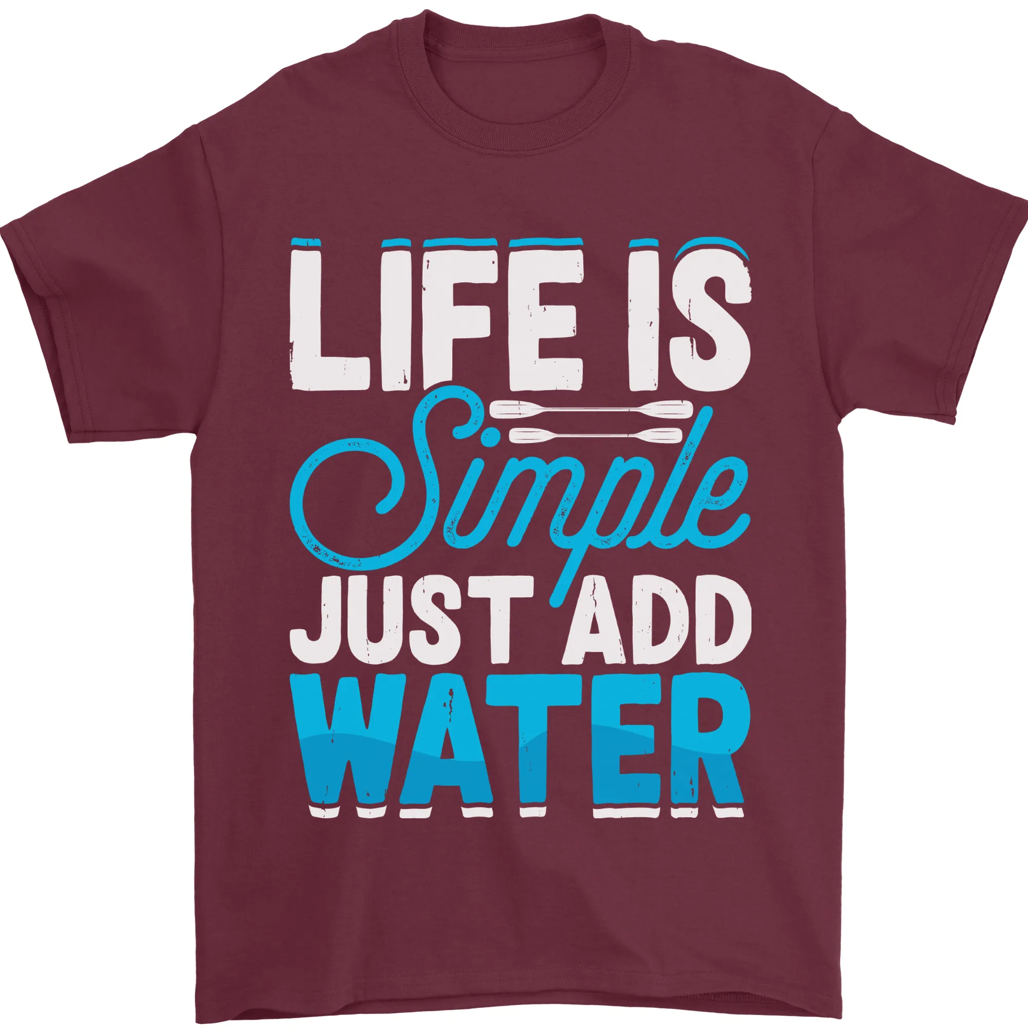 Kayak Sailing Skiing Fishing Surfing Scuba Diving Mens T-Shirt 100% Cotton