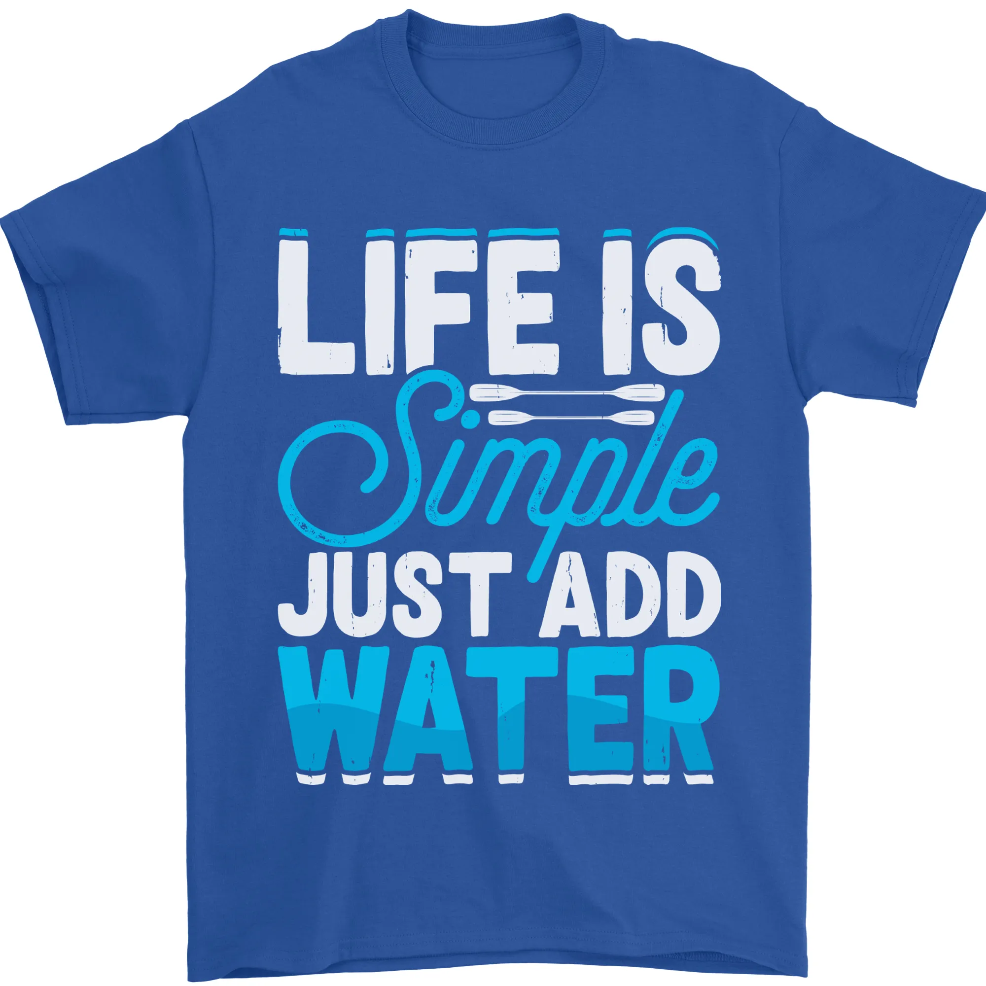 Kayak Sailing Skiing Fishing Surfing Scuba Diving Mens T-Shirt 100% Cotton