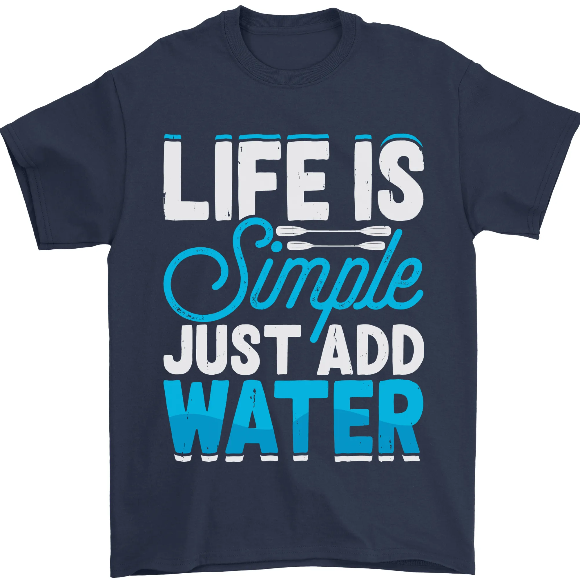 Kayak Sailing Skiing Fishing Surfing Scuba Diving Mens T-Shirt 100% Cotton