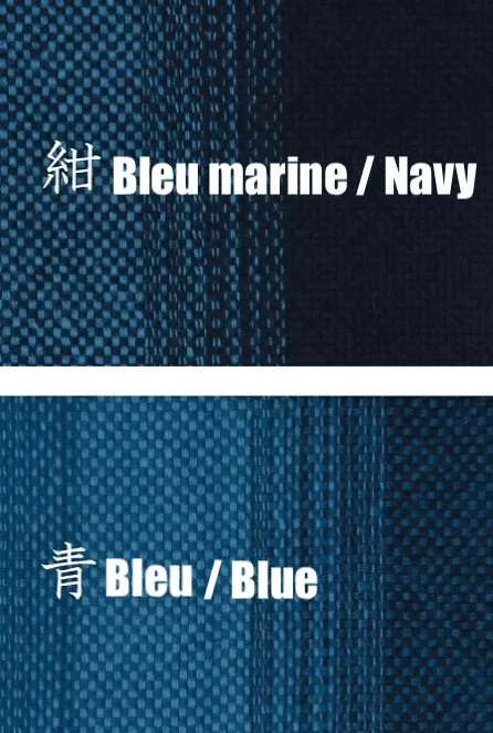 Luxury Samue Katsuojima Nanakoori  Cotton Blue / Navy Blue Made in Japan