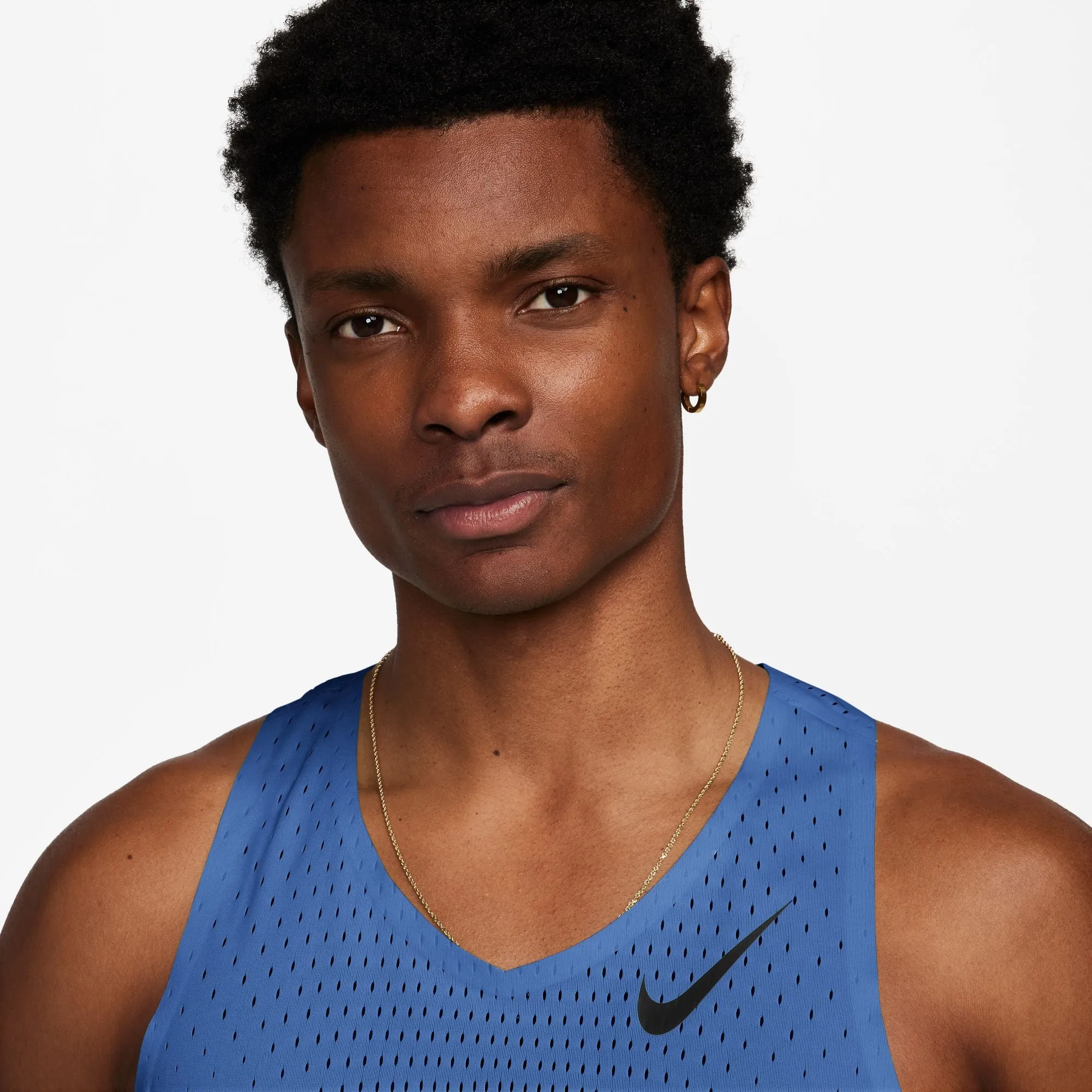 Men's AeroSwift Dri-FIT ADV Running Singlet (411 - Comet Blue/Black)