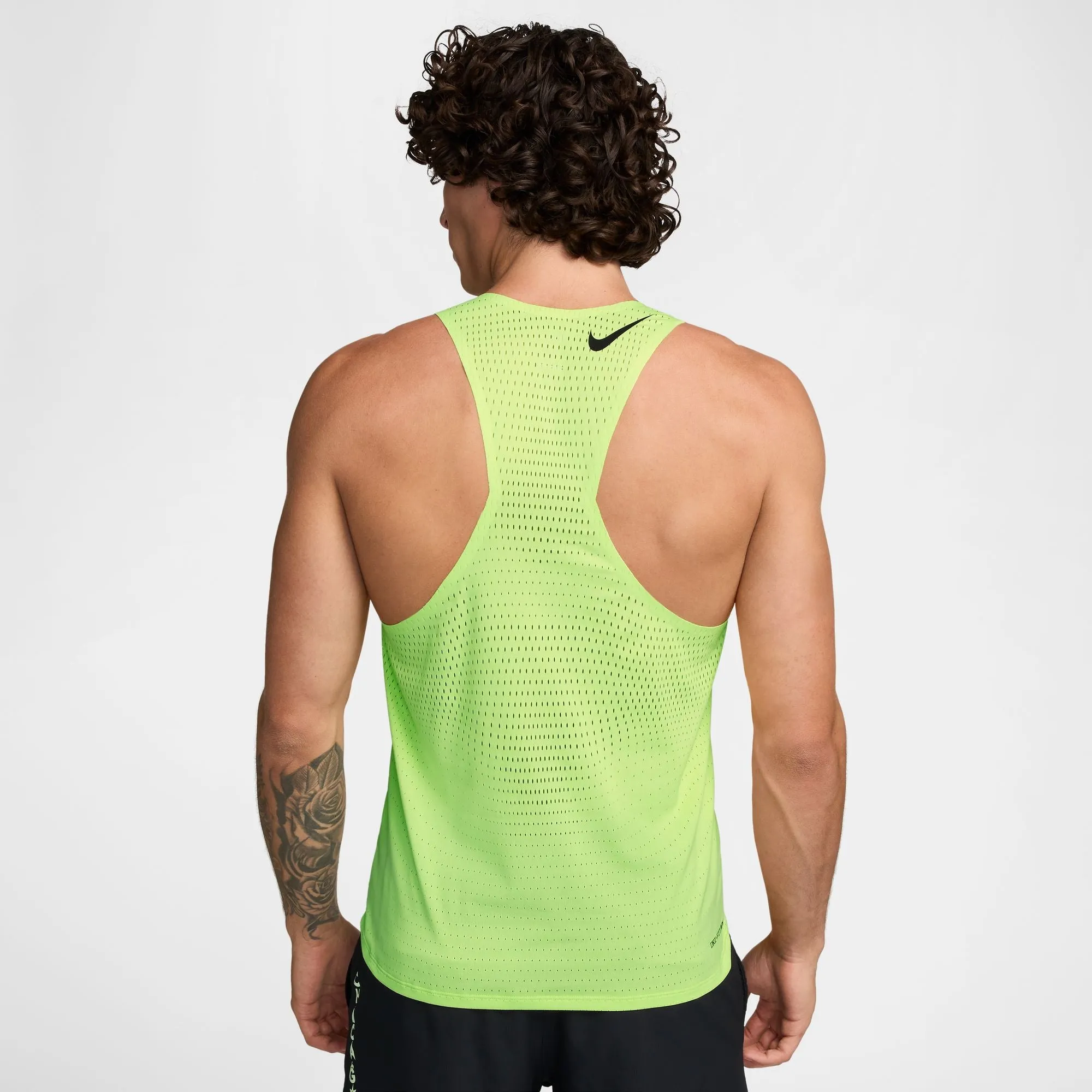 Men's AeroSwift Dri-FIT ADV Running Singlet (736 - Light Lemon Twist/Black)