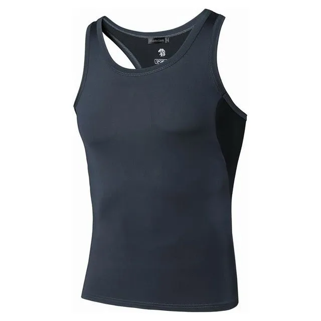 Men's Essentials Plain Quick Dry Sleeveless Workout Top