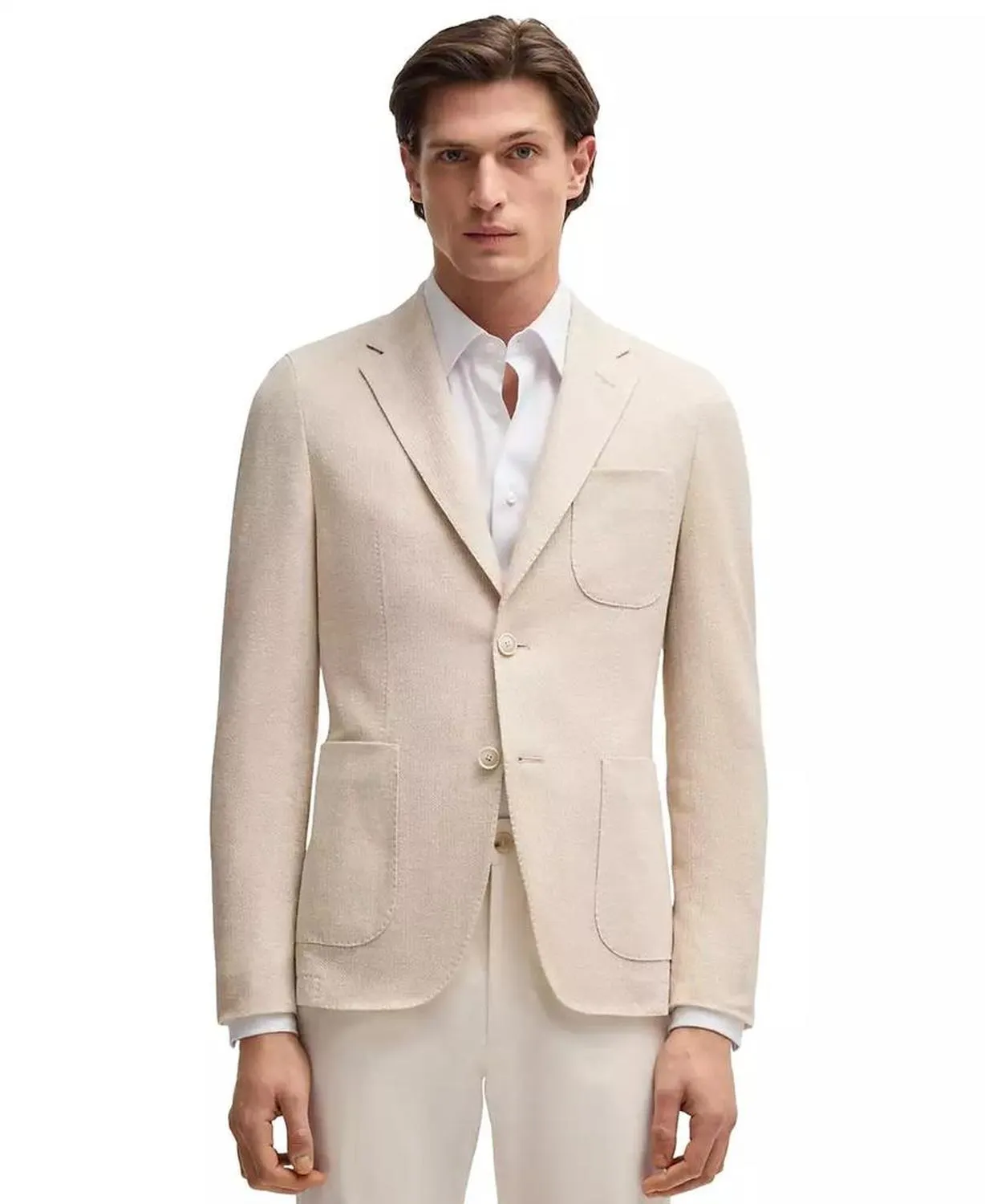 Men's Linen-Cotton Slim-Fit Blazer