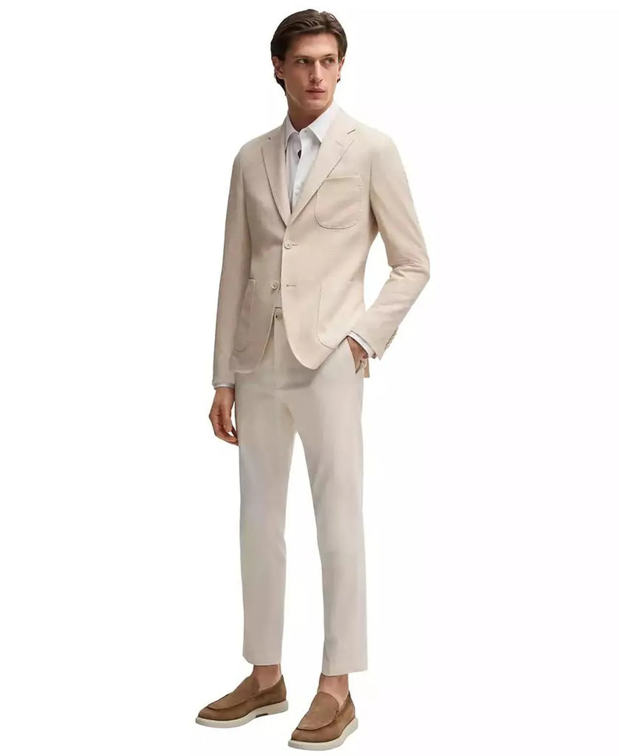 Men's Linen-Cotton Slim-Fit Blazer