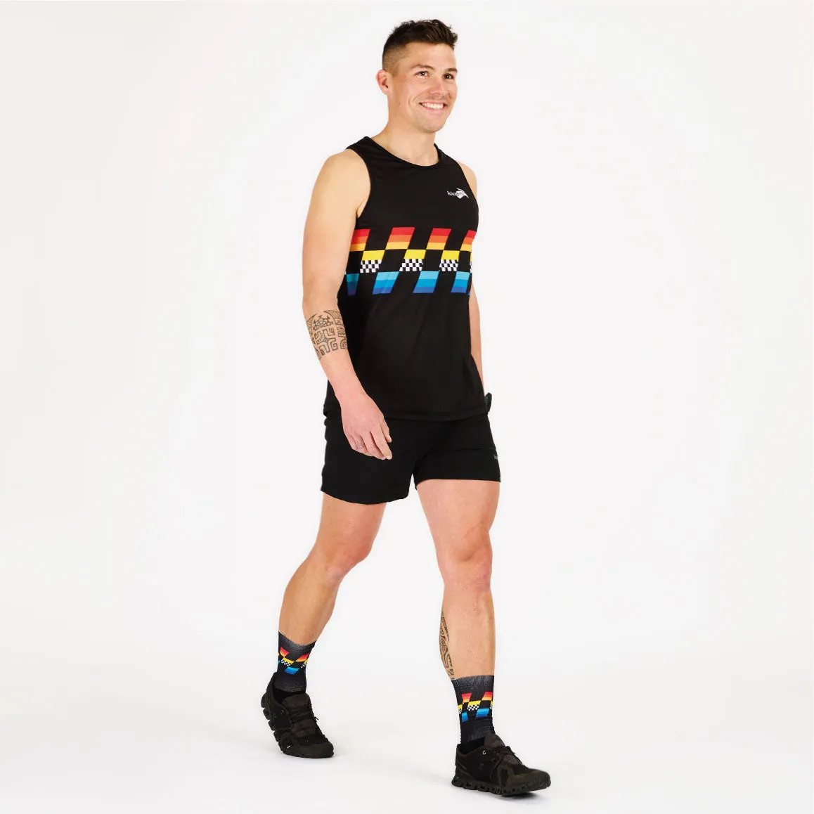 MEN'S RUNNING TANK FINISHER BLACK
