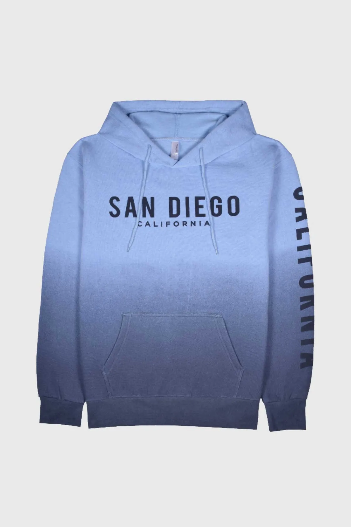 Men's Summer Beach, San Diego California Hoodie - Ombre Blue