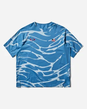 Men's Team USA Surfing Graphic T-Shirt Waves Blue