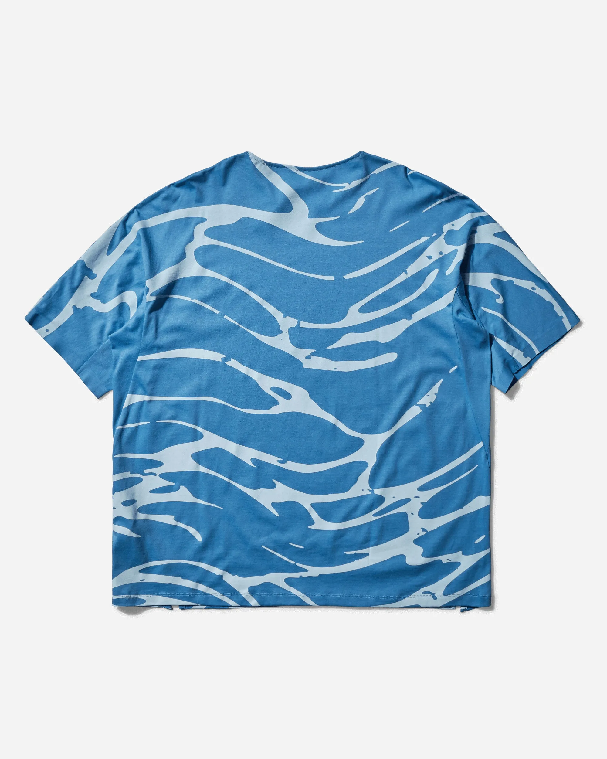 Men's Team USA Surfing Graphic T-Shirt Waves Blue
