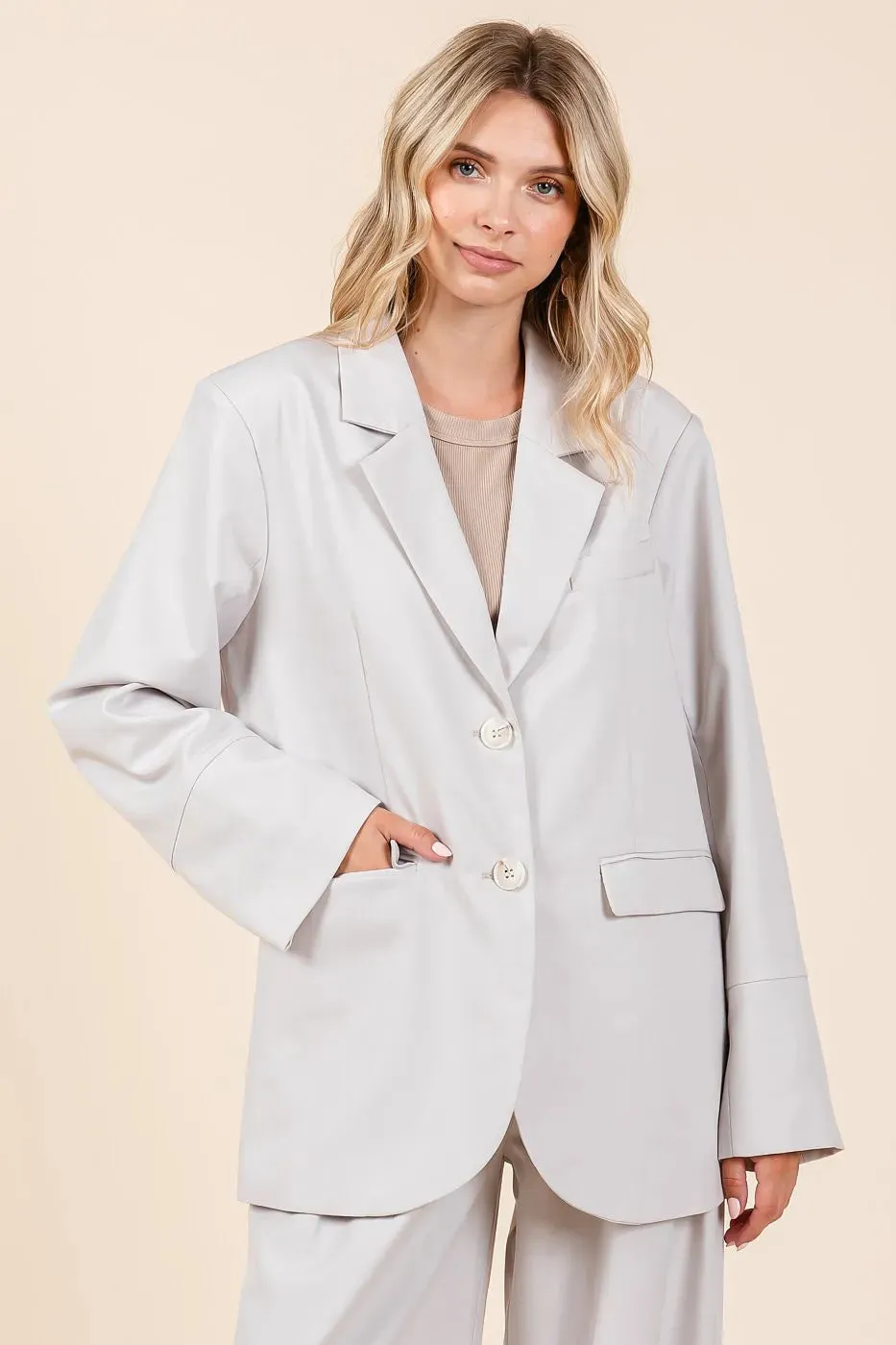 Mittoshop Boyfriend Fit Blazer Jacket