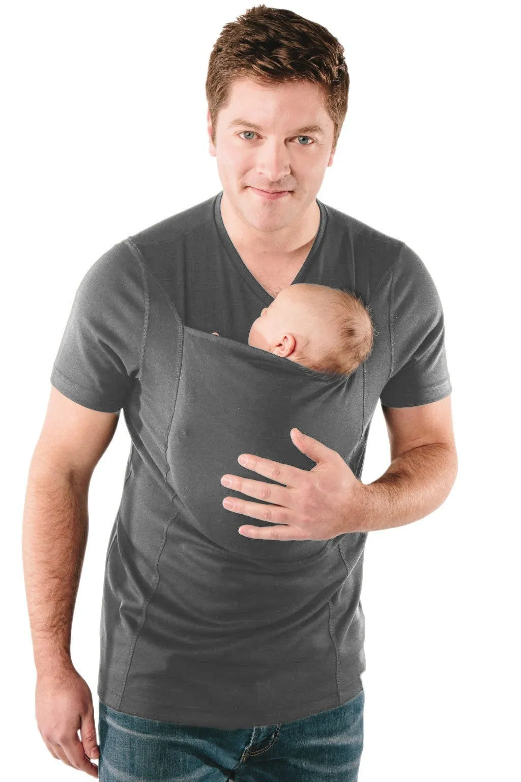Mummy and Daddy Kangaroo Pouch T-shirts with Various Sleeve Lengths
