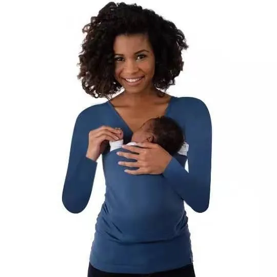 Mummy and Daddy Kangaroo Pouch T-shirts with Various Sleeve Lengths