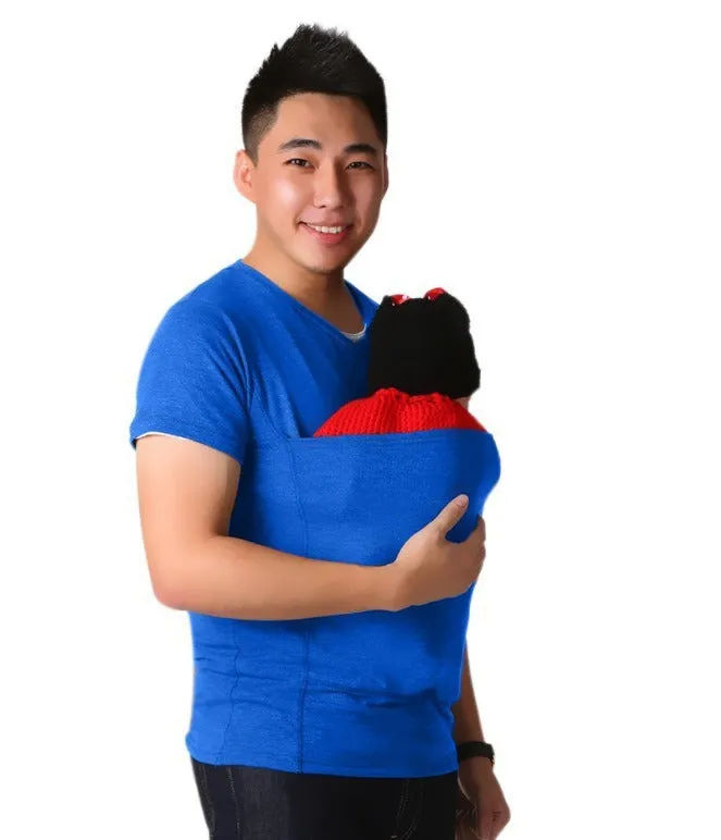 Mummy and Daddy Kangaroo Pouch T-shirts with Various Sleeve Lengths