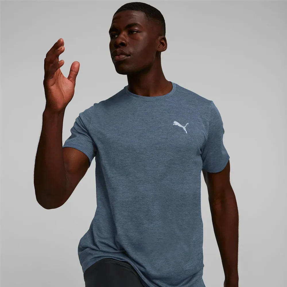 Puma Mens Run Favourite Heather Short Sleeve Tee