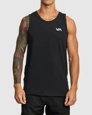 RVCA SPORT VENT SINGLET - BLACK